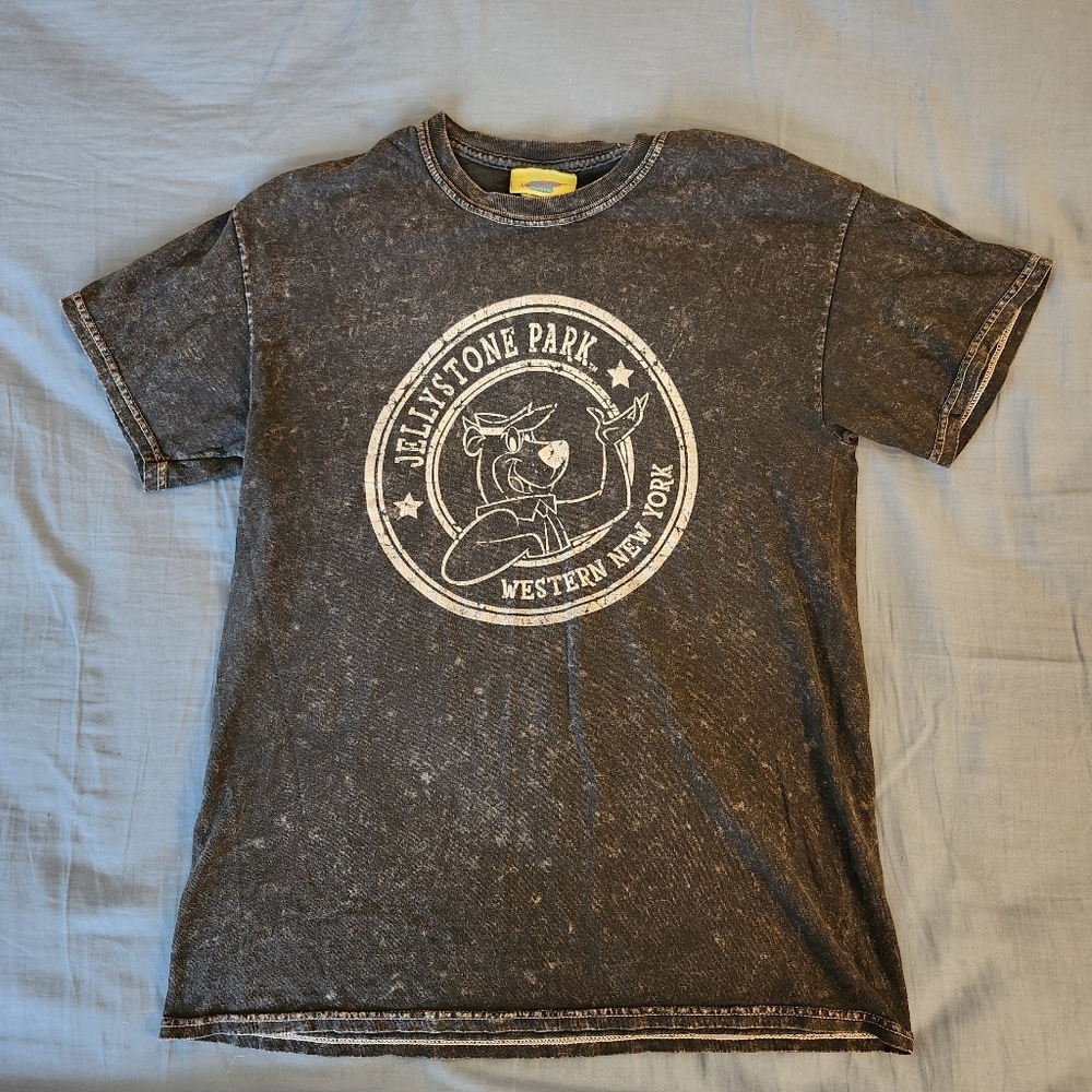 Vintage 90s Hanna Barbera Collection Yogi Bear Acid Wash T-Shirt Medium Y2K